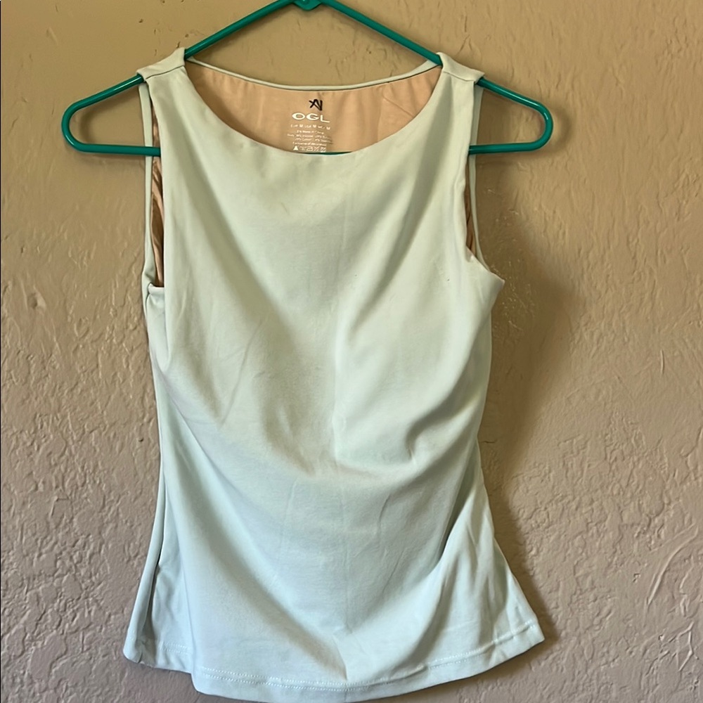 OGL light blue Fitted Sleeveless Tank Top